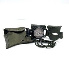 Tritium Lensatic Compass & Belt Carry Pouch Olive – NEW IN BOX