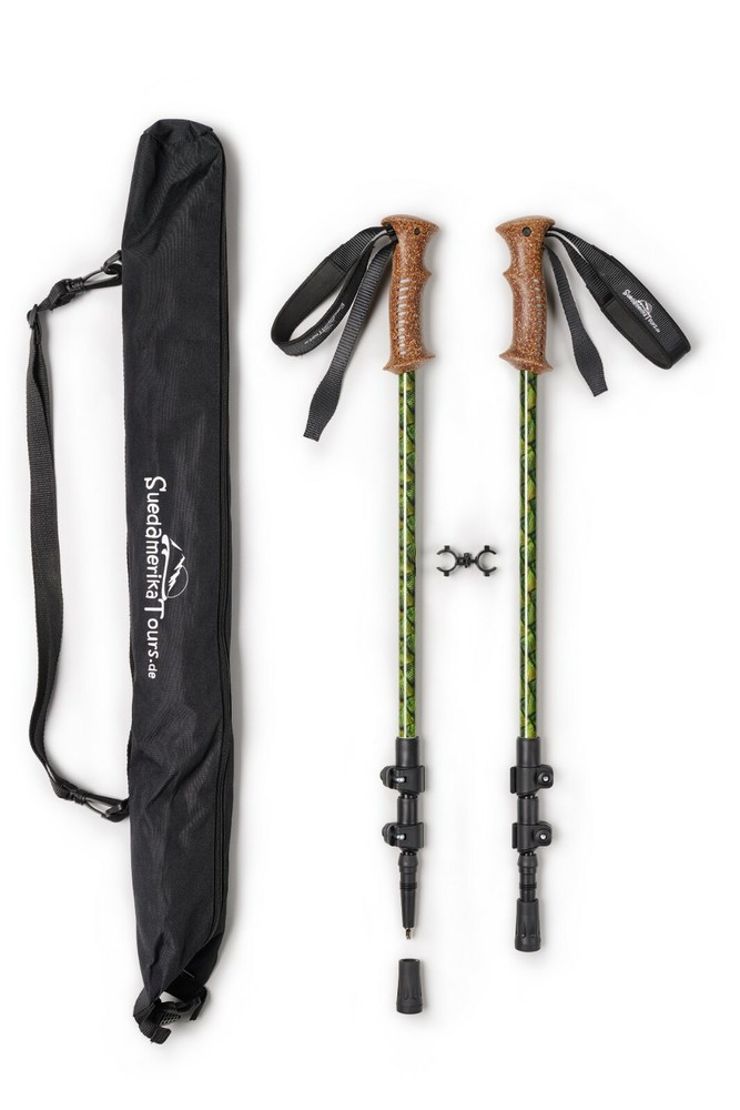 Hiking Poles – Aluminium with Cork Handles and Flip Lock for Trekking, Mountaineering