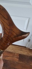 Handmade 31″ Wood Walking Hiking Stick Cane With Wooden Handle
