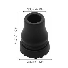 2PCS Cane Rubber Tips Heavy Duty Walking Hiking Non-Slip Replacement Sticks