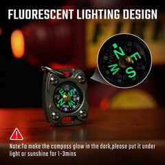 Waterproof Mini Titanium/Brass Compass – Ideal for Hiking & Survival