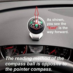 KanPas Automotive Compass Ball for Car or Boat