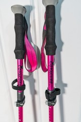 Pink Covacure 7075 Trekking Poles Collapsible Aluminum Alloy Hiking Poles