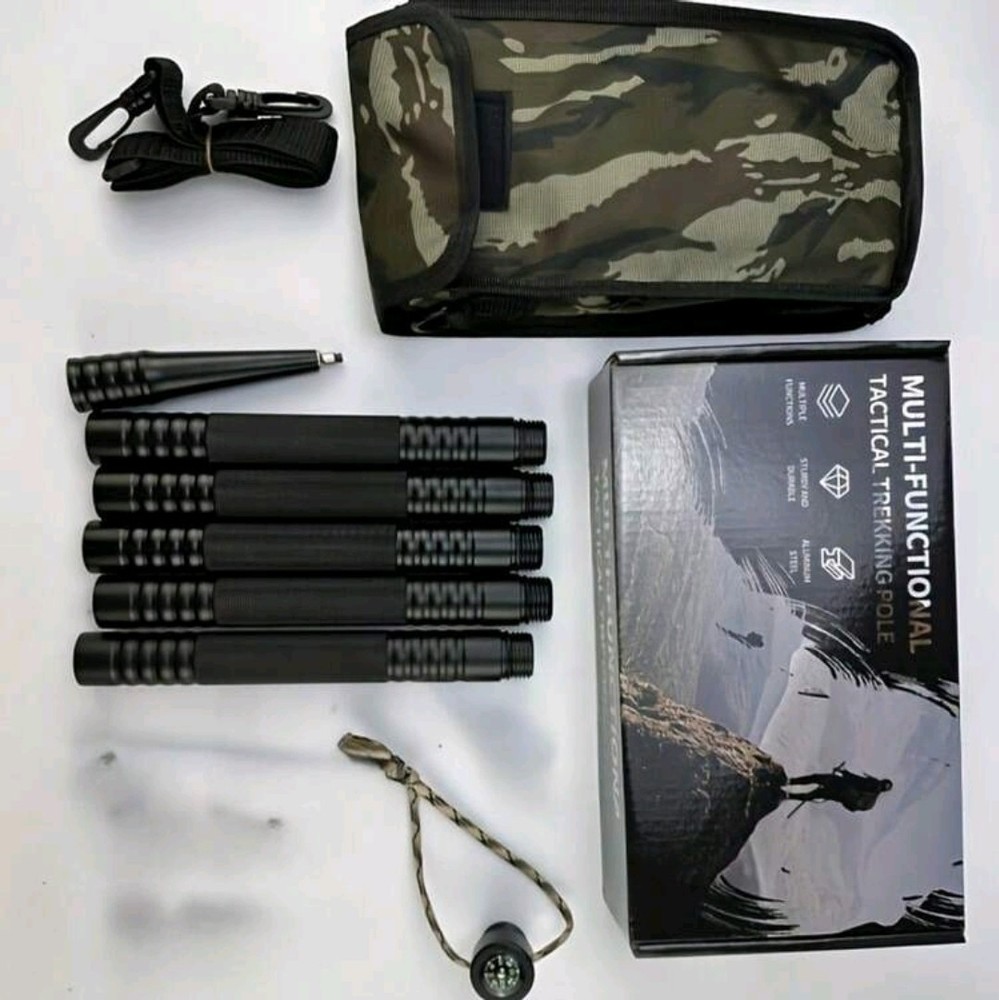 Multi Functional Hiking Poles, Made Of Detachable Aluminum Alloy, Are…