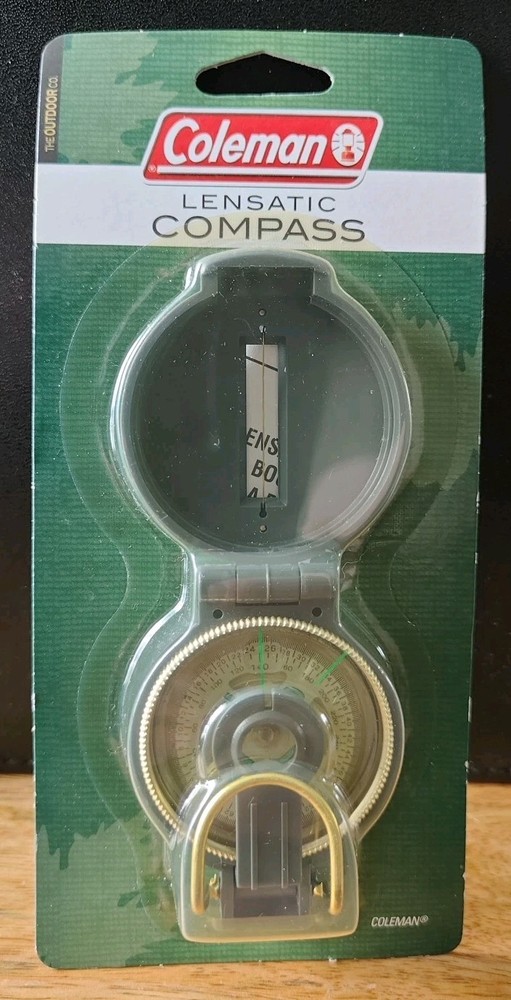 Coleman Lensatic Compass New In Package Model# 2000007834