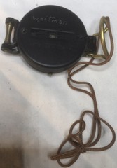 Vintage Engineer Lensatic Pocket Field Compass Black Made in Japan Original Box
