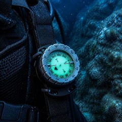 Bungee Compass Easy to Attach BCD 360-Degree navigationDegree Bezel for Divers
