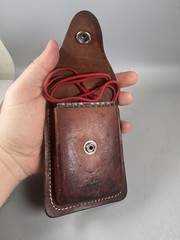 RARE Brunton Model 8040 Compass Clinometer w/ Leather Case USA Vintage