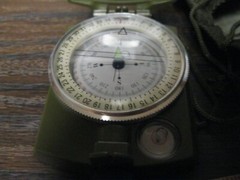 SE Military style Prismatic Sighting Compass Camouflage w/ carry pouch