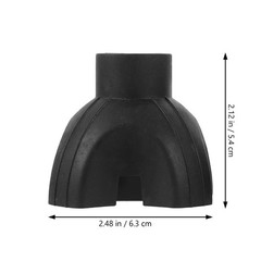 2Pcs Durable Tpr Cane Tips Non Slip 4 Prong Walking Cane Accessories Black