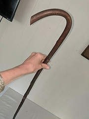 Antique Vtg 36 1/2″ Bentwood Hard Wood Cane Walking Stick