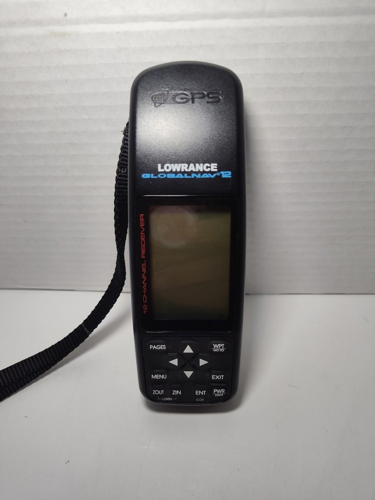 Lowrance GlobalNav 12 Channel Handheld GPS Receiver Tested Working VERY CLEAN