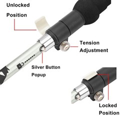 Collapsible Aluminum Travel Trekking Pole for Men Women Ultralight Hiking