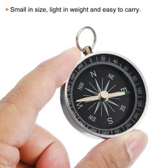 2 in 1 Set Pocket Compass Survival Sports Navigation Compass White Black