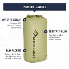 Sea to Summit Ultra-Sil Dry Bag, Ultralight Waterproof Dry Atoll Blue 13 Liter