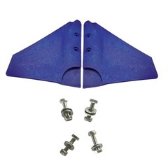 Boat Hydrofoil Stabilizer for 5-150 HP Outboard & Stern Drive Marine Motor Blue