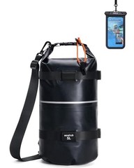 Waterproof Dry Bag for Women Men/10L/20L Roll Top Lightweight Dry 5L Black