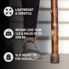 Rustic Wood Traditional Style Handle, for Men 55″ Walking Stick Maple Straight