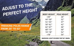 Hiking Poles – Telescopic Collapsible Trekking Poles with Quick Twist Lock