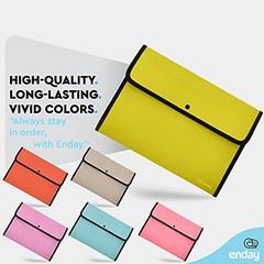 Square Flap Document Holder Expanding File Folder, A4 Letter Size 1 Green