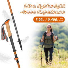 Trekking Poles, Collapsible Hiking Poles,Lightweight and Compact Walking Sticks