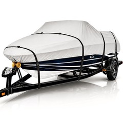 Boat Cover for MASTERCRAFT COMP SKI-19 All Years Heavy-Duty Covers, Grey