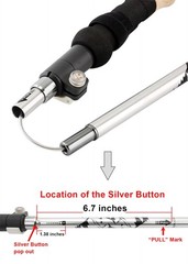 Collapsible Aluminum Travel Trekking Pole for Men Women Ultralight Hiking