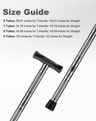 aiGear Walking Stick – Upgraded Aluminum Hiking Poles with Adjustable Height
