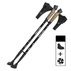 2PCS Nordic Walking Poles Trek Pole Telescopic Alpenstock 7075 Aluminum Alloy Sh