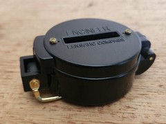 Engineer Lensatic Directional Compass Tested Works Plastic Taiwan C.C. Camping