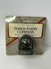 Three-Point Compass Free Floating Stick On 1990 Luxury Edition NOS
