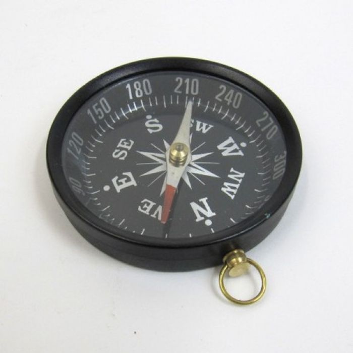 3″ ANTIQUE FINISH ALUMINUM COMPASS – COMPASS – SCOUT- HIKING – CAMPING