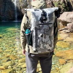 Waterproof Backpack for Men and Women – Roll-Top Floating Dry Bag 35 l Grey