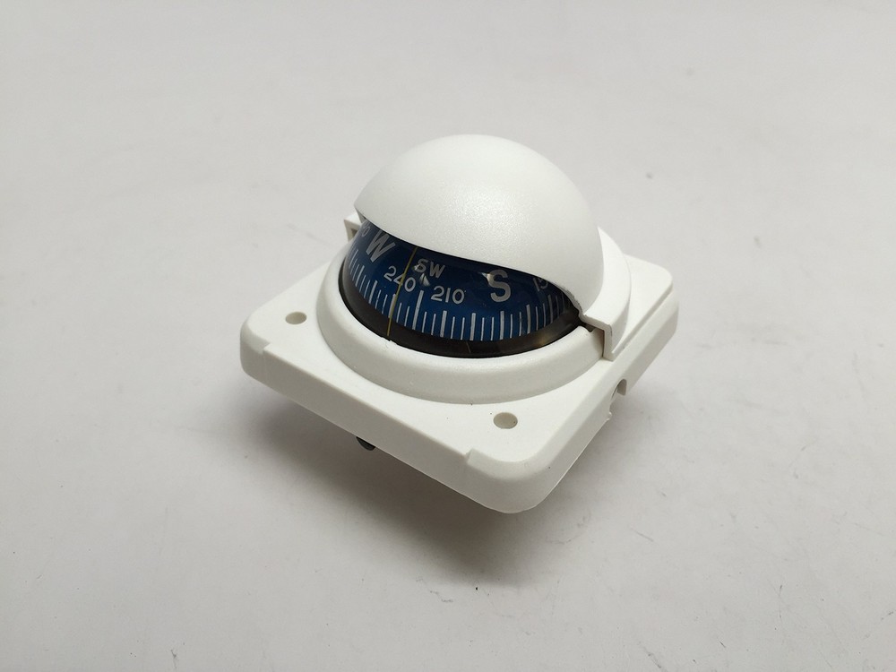 Marine Boat White Bracket & Suction Cups Adjustable Built-in Compensation System