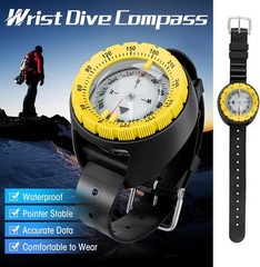 Professional Waterproof 5ATM Dive Wrist Scuba Compass TPU Band Sports Diving