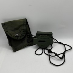 Cammenga Compass Model 3H Military NSN 6605-01-196-6971 TESTED Olive Pouch