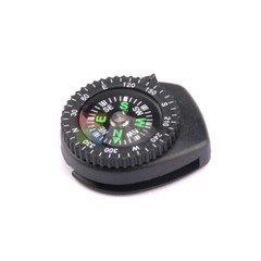 2PCS Mini Clear Liquid-filled Button Compass Clip on band Outdoor Molle Backpack