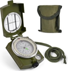 Compass, Hiking Compass for Survival with Lensatic – Water-Resistant Navy