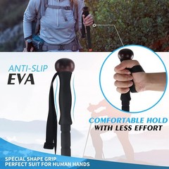 6061 Aluminum Telescopic Trekking Poles for Hiking – 1pc
