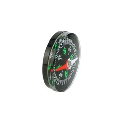 Economy Compass 1-1/4″ Diameter Portable Plastic with Easy Read Black Background
