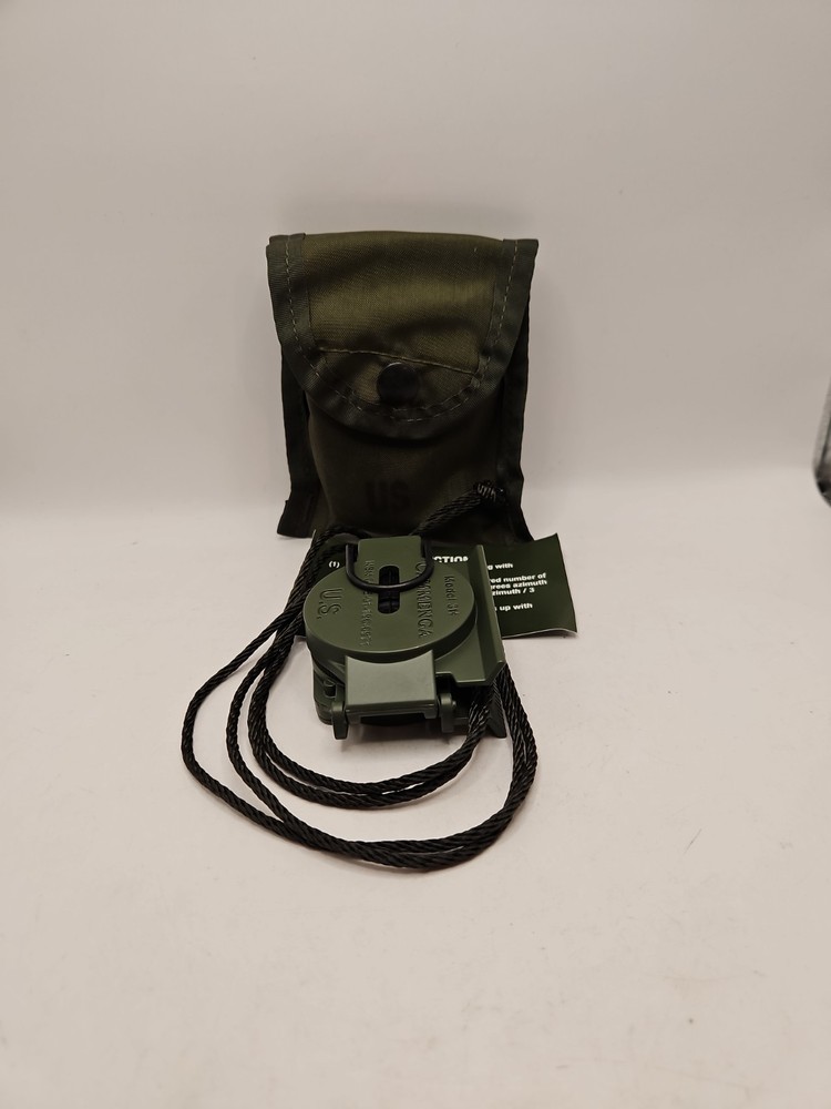 Cammenga Model 3H Tritium Lensatic Compass Olive Drab US Military Issue Pouch