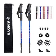 Aihoye Hiking Trekking Poles, 2 Pack Collapsible, Lightweight, anti