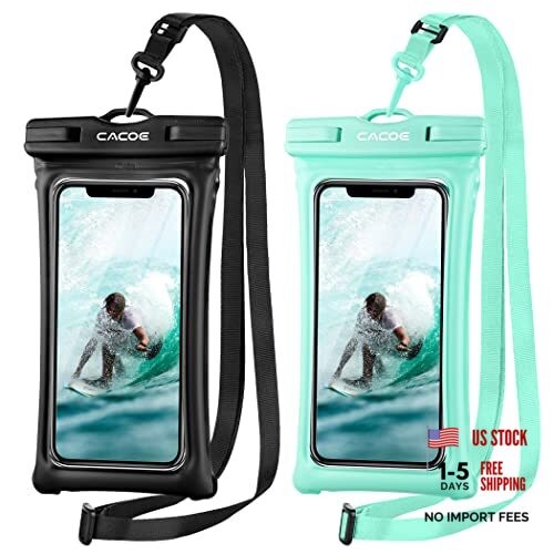 [Floatable] Floating Universal IPX8 Up to 7.0″-Floatable Black+Green