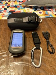 Garmin Oregon 450 Handheld Color Touch Screen GPS Maps Hiking Navigation Case