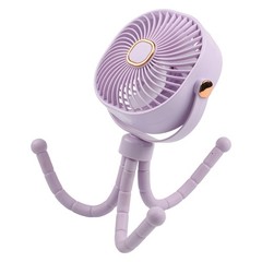 Stroller Fan Portable 8000mAh Battery 4 Speed Settings 360 Degree Rotating Head