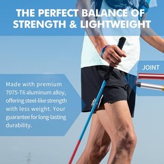 Trekking Poles 2-Pack/120CM – Anti-Shock Ultra-Light Collapsible Walking & Hi…