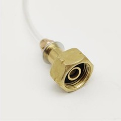 Inflating Valve for Outdoor Flat Tank Air Canister with Transparent Tube