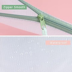 Mesh Zipper Pouch Bags, Letter/A4 | Waterproof Zipper Bags, Document 6 Pack