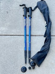 Set of Eurokike Expedition Antishock Twistlock Trekking poles 105-135CM .. 18A
