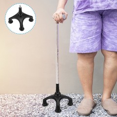 Four-legged Crutch Base Stable Tips for Walking Sticks Quad Cane